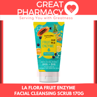 HLP LA FLORA FRUIT ENZYME FACIAL CLEANSING SCRUB 170G