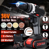 #Drill# 36V impact can drill wall rechargeable Electric Cordless Drill 1/2 Battery 25-speed tools cordless screwdriver cordless drill