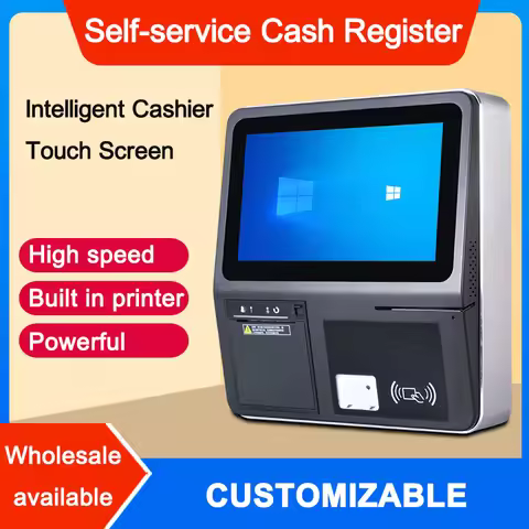 Touch Screen Self-service Cashier Machine Cash Register Terminal Ordering Printer All-In-One for Cat