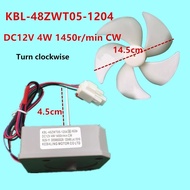 1 PC Used in TCL Omar and other refrigerator fan motors KBL-48ZWT05-1204DC12VCW motor fan blades