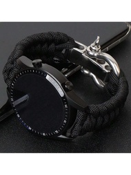 สายนาฬิกา แบบตะขอปรับสายสแตนเลสขนาด 20/22 มม. เข้ากันได้กับ Samsung Galaxy Watch Series 7 6 5 4 3 5P