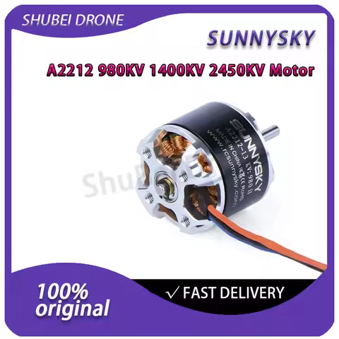 Sunnysky A2212 Brushless Motor 980KV 1400KV 2450KV 2-4S Outrunner Motor for RC Airplane Fixed-wing A