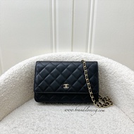 (Brand new) Chanel Classic Wallet on Chain WOC in Black Caviar and GHW