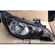 Headlight Honda civic FD 2009-2011 Blackened Genuine Parts 1.8 1 Piece