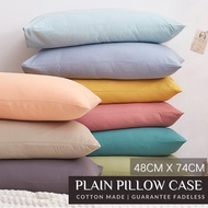 [READY STOCK] Premium Cotton Sarung Bantal Cadar Bedsheet Pillow Case Sarung Bantal Cotton - 48cm x 
