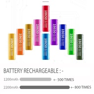 READY STOCK PENANG -  18650 3.7V  RECHARGEABLE BATTERY