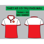 Uniform shirt with collar and trim in all colors and sizes 8-100kg (video shot on any product at the