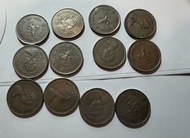 英女皇 Queen Elizabeth II 1蚊 2蚊 5蚊 硬幣 1997 回歸紀念 coin 風水 收藏 手工