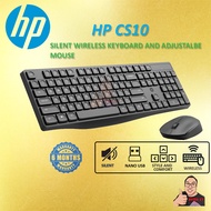 HP CS10 2.4G WIRELESS MULTIMEDIA KEYBOARD AND MOUSE COMBO SET WITH 104 KEYBOARD AND 1600 DPI MOUSE F