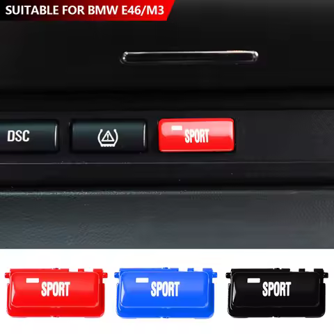 Car Steering Wheel Button I/O VO Cover Trim Stickers Console Sport Mode Switch Replacement For BMW 3