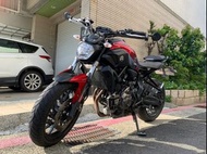 MT-07YAMAHAABS二手檔車中古車配合全額.超額.學生貸款強力過件白牌黃牌紅牌仿賽街車大型重機滿18即可辦理