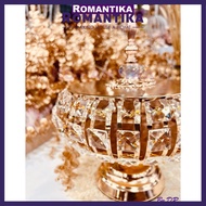 Romantika Luxe Crystal Canister Sweets fruit snacks storage box household Living room Jewellery Box