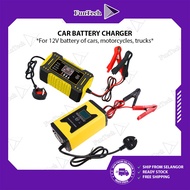 FunTech 12V 6A Car Battery Charger Pengecas Bateri Kereta Motorsikal Restore Motorcycle Charge Pulse