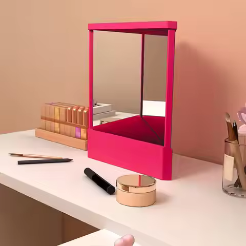 True Face Mirror Precision True Image Vanity Makeup Mirror Non-Magnifying Real Reflections Beauty Mi