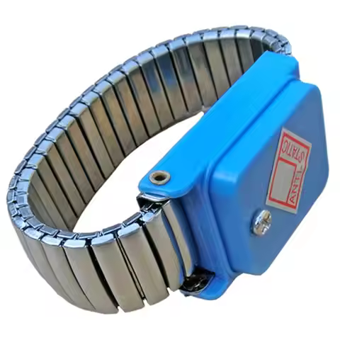 Metal Anti Static Wrist Band Strap Wireless Adjustable ESD Wristband Discharge Electronic Work Cordl