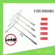 SPANAR T 8MM 10MM 12MM 14MM / T - SOCKET WRENCH T - HANDLE SPANNAR T NUT DRIVER  ~