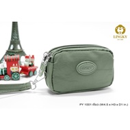 Waterproof Cloth Coin Purse With 2 Zipper Compartments Monkey Brand PY-1001