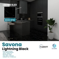 Savona Granit Lantai 60x60 Lightning Black ( Bisa Nego ) 