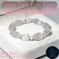 [Singapore Local In-Stock] Nine Tail Fox Fairy Selenite Bracelet
