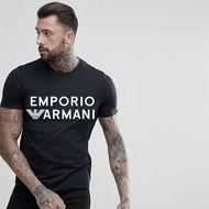 Armani Exchange original EA7 T shirt trendy fashion slim men short sleeved loose fashion casual cott