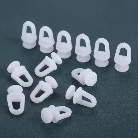 50 Pcs Plastic Rail Curtain Hook Rollers Home Curtains Hanger Drapery Tieback Hooks For Car Home Off