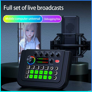 COD SDFF Mixer Audio External Sound Card Live Bluetooth 10 Effects V80 / sound card soundcard v80 le