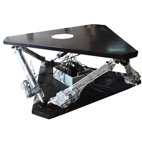 Customizable 500kg Motion Simulator 6DOF Flight Simulation Platform Stainless Steel Structure New Mo