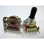 High Quality R1612G B10K B50K Audio, Car Power Amplifier, Instruments, etc Dual Potentiometers