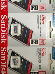 全新 香港行貨 包平郵 Sandisk 128G 128GB micro sd / tf card / 相機 手機記憶卡 MicroSD XC UHS-1 ip cam camera 數碼相機 記憶卡