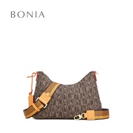 Bonia Brown Monogram Sling Bag
