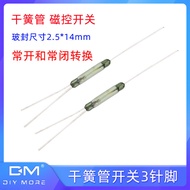 Suis Reed 10 Pek/Rumput Lidah/Suis Reed Magnet/Suis Kawalan Magnet 3-Pin 2.5*14mm Biasanya Terbuka B