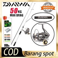 DAIWA Rod Fishing Set Combo Reel Spinning Rod Fishing Rod 1 Set Reel Spinning BC Surf Reel Jigging