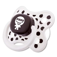 PUKU Baby Soother Thumb Shaped - Black Polka Dot (0m+) [Single Pack] P10330-999
