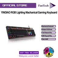 FunTech REAL PRO GAMING MECHANICAL KEYBOARD GAMING KEYBOARD BLUE SWITCH COLOURFUL RAINBOW BACKLIGHT