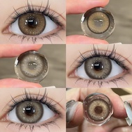 Eyeshare 2pcs Yearly Natural Colored Contact Lenses Korea Style Brown Eyes Lens Soft Contact Lens Fa