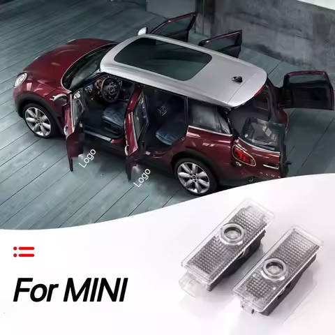 LED Car Door Light Projector Welcome Shadow Lamp for M-i-n-i Cooper R55 R56 R57 Club Member R55 F54 