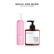 BUNDLE 2IN1 Grace and Glow Brightening Solution Body Wash + Body Serum/Hand and Body Lotion Membantu Mencerahkan Kulit Tubuh