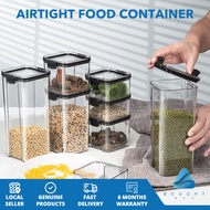 Airtight Food Storage Container - Transparent Plastic, Leak-Proof, Kitchen Organizer | Durable