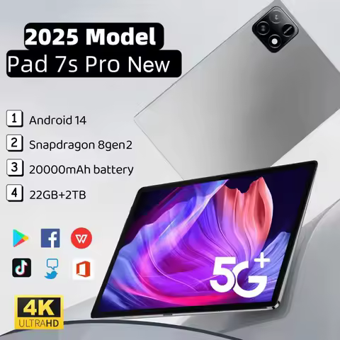 New Global Version Pad 7S Pro Tablet Original 11inch Android 14 22GB+1TB Snapdragon 8 Gen 2 HD 4K 5G