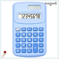 ROSEGOODS Mini Pocket Calculator, Silent 8-Digit Scientific Calculator, High Quality Large LCD Displ
