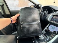 BV 雙肩包 手工編織面料 順滑拉鍊 邊緣超平滑 做工精緻細節 Outlet 原廠出品