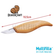 Beaver Craft Small Sloyd Carving Knife (C3) - Wood Carving Tool
