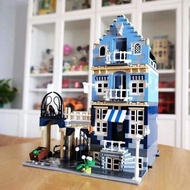 European Market Shopping Street Creative Building Blocks Toys