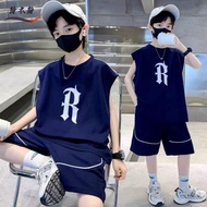 Summer children's clothing Set for boys 18-45kg SUMMER R-Set model. Cotton material is stretchy and 