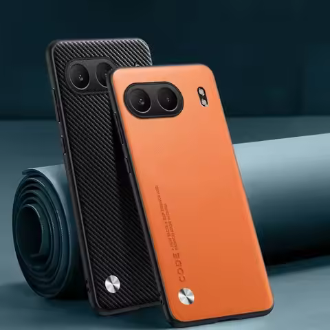 EUCAGR Luxury Ultrathin PU Leather Phone Case For Oneplus Nord 4 Plain Skin Shockproof Soft Back Cov