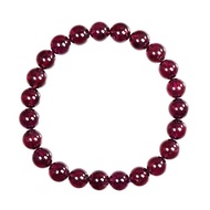 【正佳珠寶】石榴石 頂級紫牙烏 7.8-8.3mm 紫牙烏石榴石手珠