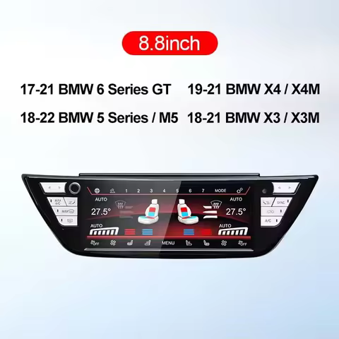 8.8''Inch For BMW 5 6 Series G30 G31 M5 F90 X3 X4 G01 G02 X3M X4M F97 F98 LCD A/C Climate Control Pa