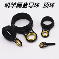 b.Black gold guide ring for surf rod, guide eye for surf rod gold REVY