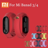 Mijobs Silicone Strap For Xiaomi Mi Band 3 4 Sport Watch Wristband Miband  Smart Bracelet Smartwatch