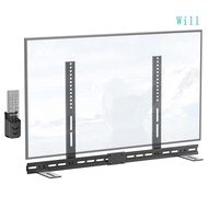 Will Soundbar Mounting Bracket for Under TV Adjustable Height Depth TV Soundbar Extension Bracket Qu